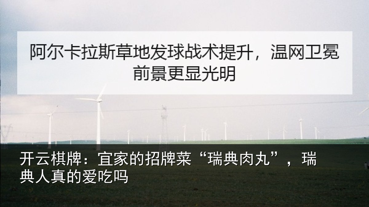 开云棋牌：宜家的招牌菜“瑞典肉丸”，瑞典人真的爱吃吗